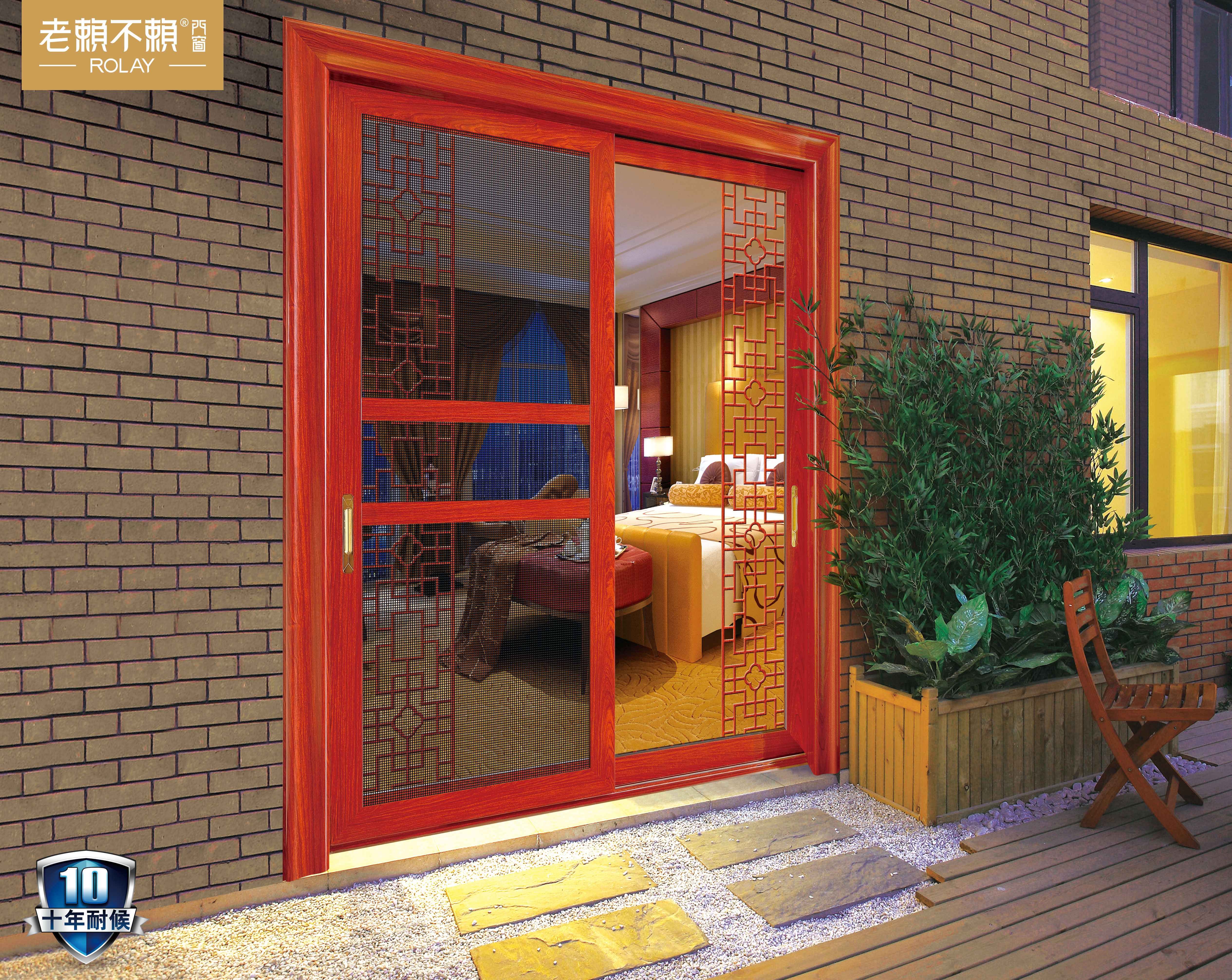 木紋不防曬，不算好門窗!